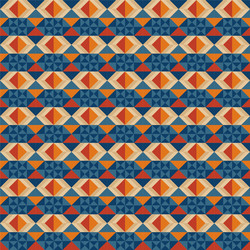 random colored triangle with seamless pattern vector image