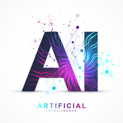 Artificial Intelligence Neural Network vector image