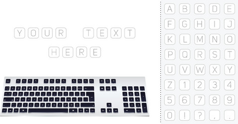 Design background computer keyboard vector