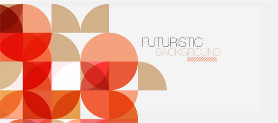 geometric triangle and circle shape wide abstract vector image