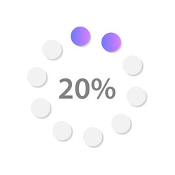 Positive and negative gradient infographic chart Vector Image