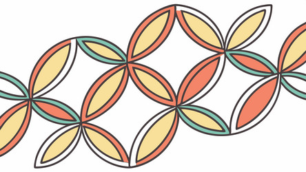 seamless geometric pattern with interlocking vector image