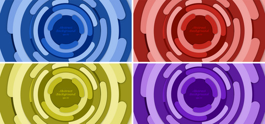 set banner web template abstract background vector image