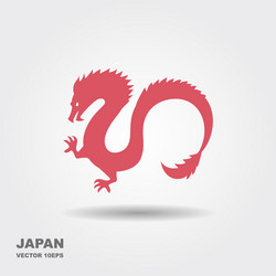Japanese Dragon Symbol Vector Image