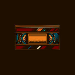 Old Vhs Videotape In Retro Style Royalty Free Vector Image