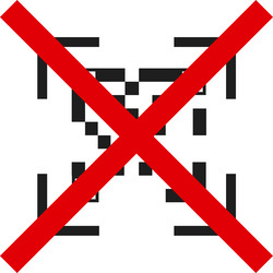 prohibition of entry using qr codes image vector image
