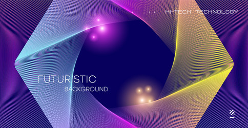 geometric background with dynamic lines vector image