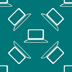 notebook web icon flat design seamless gray vector image