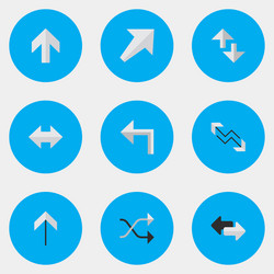 set of simple pointer icons vector