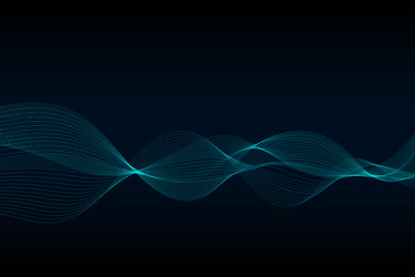 abstract wave halftone line background with sample vector image