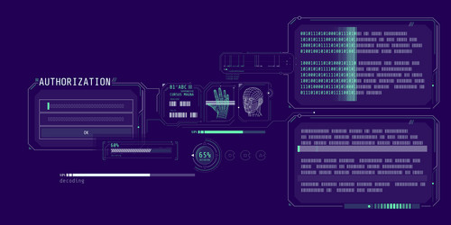 data decoding program interface with authorization vector image