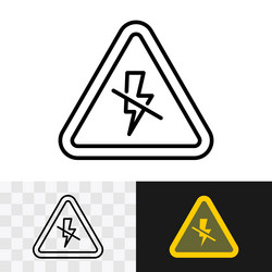 power outage blackout symbol with lightning sign Vector Image