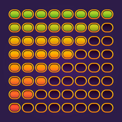 loading progress bar ui game asset of shiny vector image