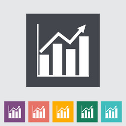 Graph Icon - Growth Chart vector image