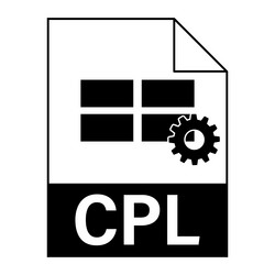modern flat design of cpl file icon for web vector image