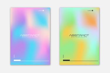 abstract mesh gradient colorful background poster vector image