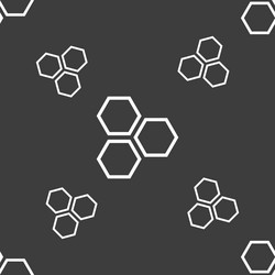 Honeycomb Pattern - Seamless Hexagon Texture vector image