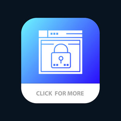 login secure web layout password lock mobile app vector image