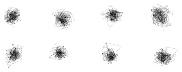 abstract geometric chaos with intersecting lines vector image