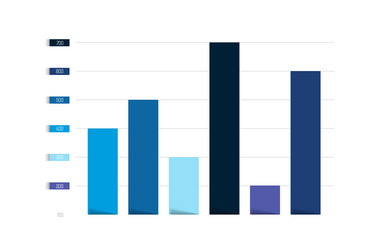 Chart graph scheme simply color editable vector