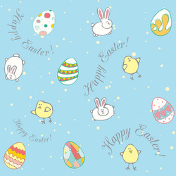 Easter background pattern vector