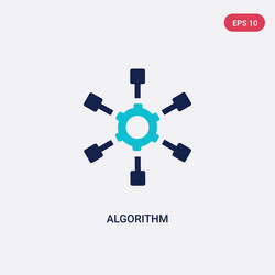 Two Color Algorithm Icon vector image
