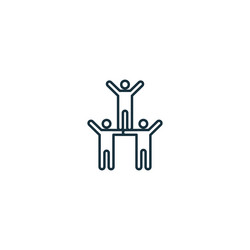 support group outline icon monochrome simple sign vector image