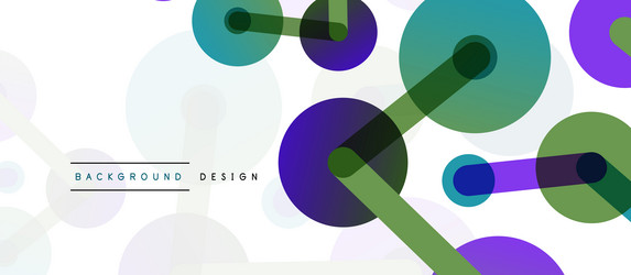 abstract background round dots connected by lines vector image