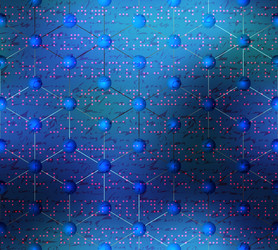 abstract science pattern on blurred background vector