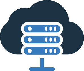 cloud server web hosting icon editable isolated vector image
