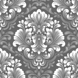 Damask seamless pattern element classical vector