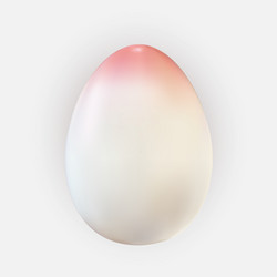 Easter egg design element on light background vector