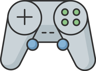 gamepad rgb color icon vector