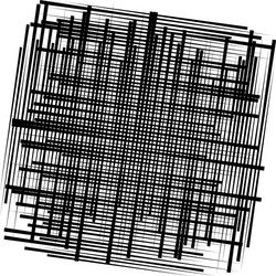 random lines grid mesh dynamic irregular overlap vector image