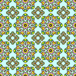 Seamless pattern from abstract element vector