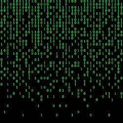 Binary Code Digit Display vector image
