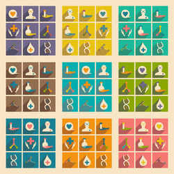 flat with shadow concept and mobile application vector image