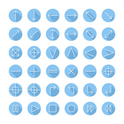 thin icons set for web and mobile line simple vector image