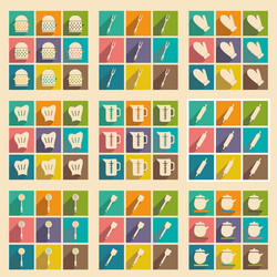 flat with shadow concept and mobile application vector image
