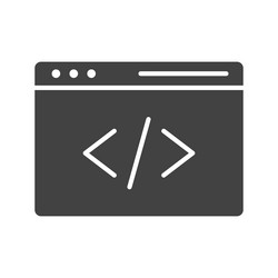 programming icon image vector image