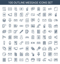 message icons vector image