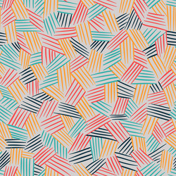 seamless pattern with interweaving of lines vector