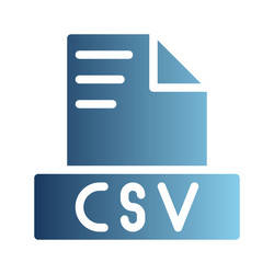 csv document file text icons with an attractive vector image
