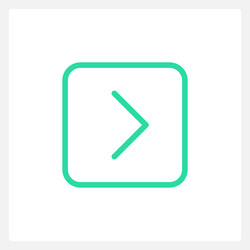 hover forward button ui element template vector image