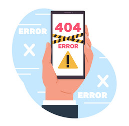 concept of error 404 page not found vector image