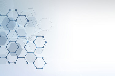 Hexagonal Data Network Background vector image