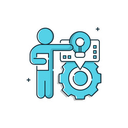task efficiency symbol icon design with editable vector image