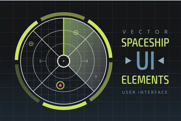 ui hud infographic interface web elements vector image