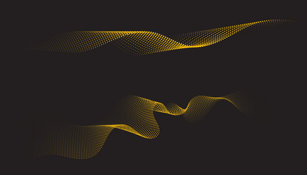 abstract isometric 3d particle line graph vector image