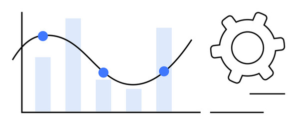 data analytics and performance optimization vector image